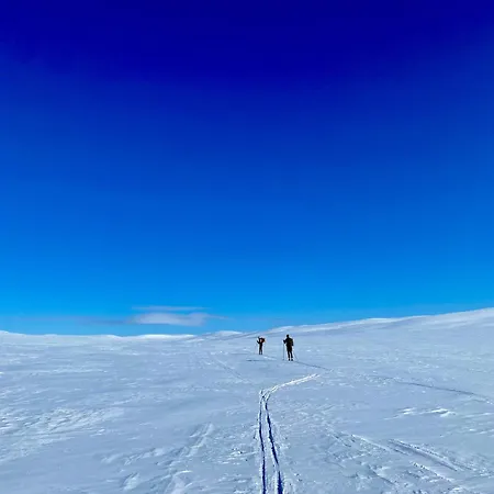 בית נופש Arctic Panorama With Private Sauna